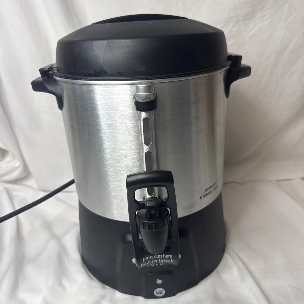 Proctor Silex Commercial 45040R Brushed Aluminum Coffee Urn 40C  Capacity Cater